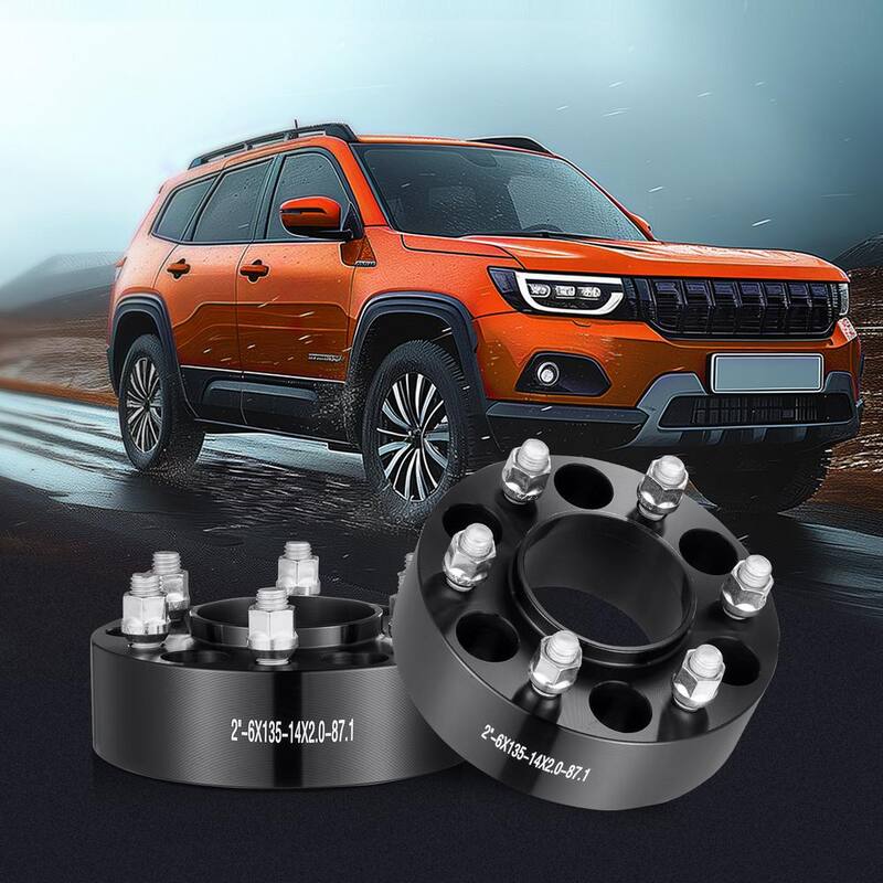 VEVOR Wheel Spacers, Wheel Adapters, 6 Lug Forged Spacer, Fit for Ford Expedition, F150, Lincoln Navigator, 4 PCS Black - LSSFLP2YC6X5CPXDCV0