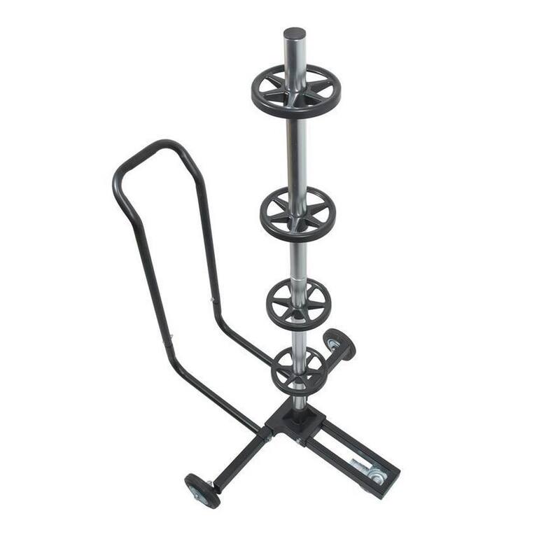GarageMate Tire Stand Dolly with Handle and Wheels 220 lbs. Capacity (Fits 13 in.-18 in. Rims) - 5372