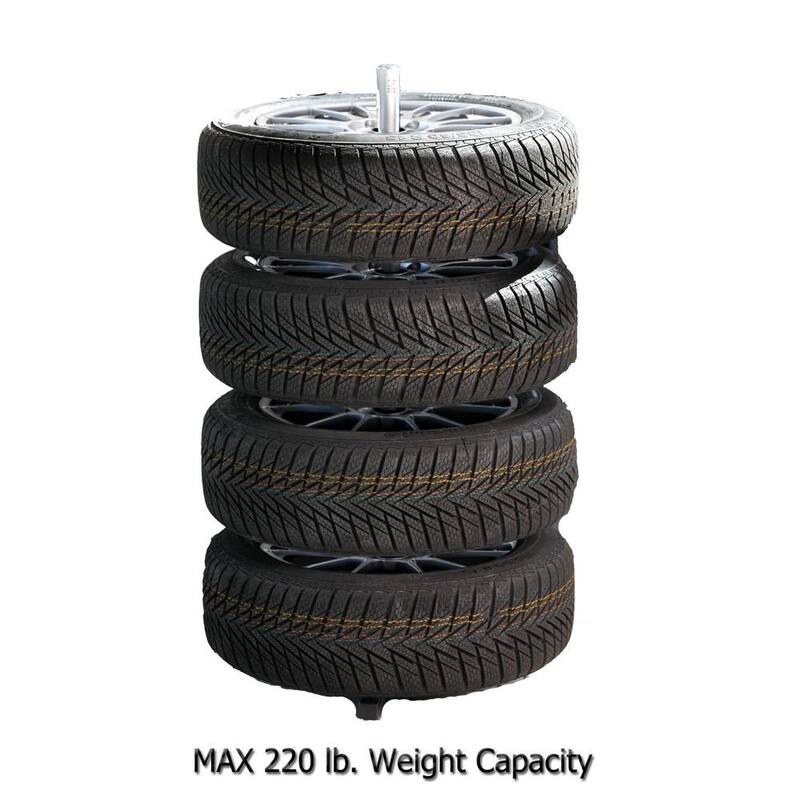 GarageMate Tire Stand 220 lbs. Capacity (Fits 13 in.-17 in. Rims) - 5370