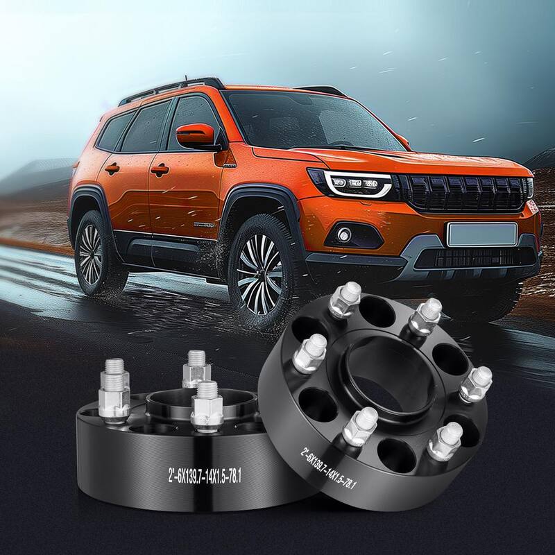 VEVOR Wheel Spacers, Wheel Adapters, 6 Lug Forged Spacer, Fit for 1984-2018 Chevrolet, GMC, and Cadillac, 4-Piece Black - LSSFLP2YC6X57ERXKV0