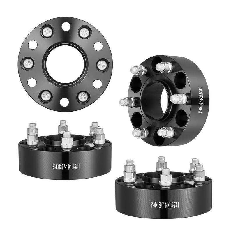 VEVOR Wheel Spacers, Wheel Adapters, 6 Lug Forged Spacer, Fit for 1984-2018 Chevrolet, GMC, and Cadillac, 4-Piece Black - LSSFLP2YC6X57ERXKV0