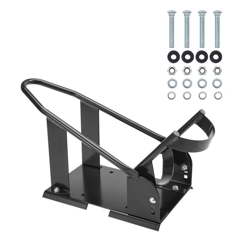 SKYSHALO Motorcycle Wheel Chock, 1800 lbs. Capacity Wheel Cradle Holder, Heavy-duty Steel Motorcycle Front Wheel Stand - MTCLDKCSKDHS3J9BTV0-0716
