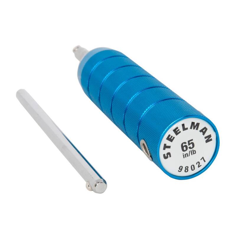 Steelman 65 in./lbs. TPMS Sensor Torque Driver Set Installation Tool in Blue (2-Piece) - 98026