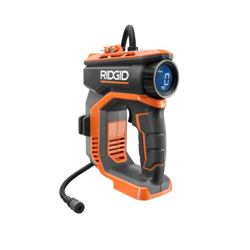 RIDGID 18V Cordless Portable Inflator (Tool Only) - R87044