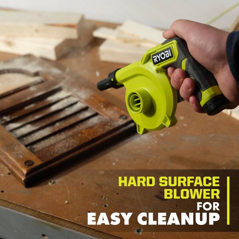 RYOBI USB Lithium Cordless High Volume Inflator Kit with USB Lithium 2.0 Ah Battery and Charging Cable - FVIF61K