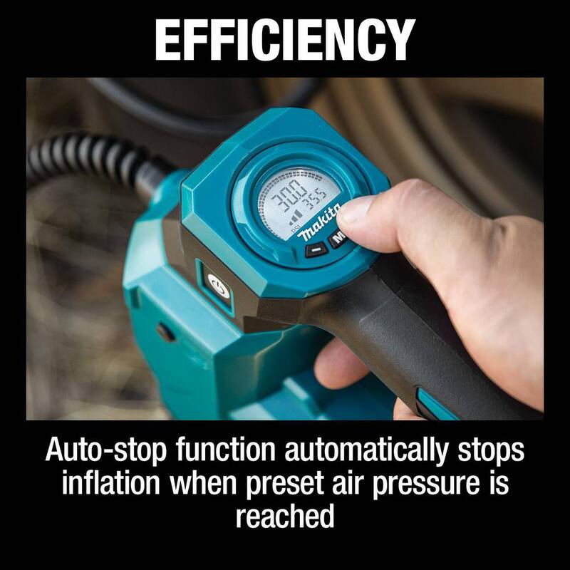 Makita 18V LXT Lithium-Ion Cordless Electric High-Pressure Portable Inflator (Tool Only) - DMP181ZX