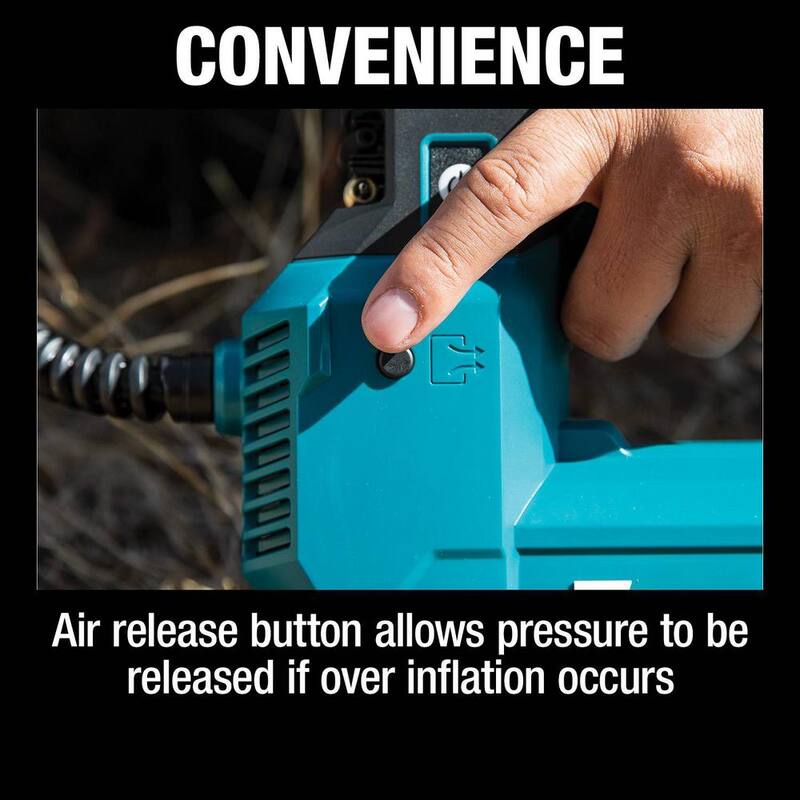Makita 18V LXT Lithium-Ion Cordless Electric High-Pressure Portable Inflator (Tool Only) - DMP181ZX