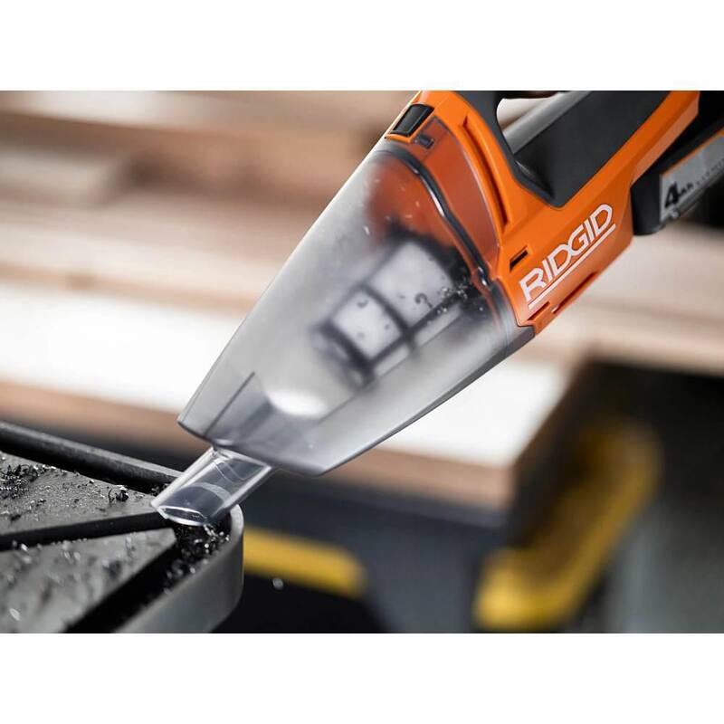 RIDGID 18V Cordless Portable Inflator with Cordless Hand Vacuum (Tools Only) - R87044-R8609021B