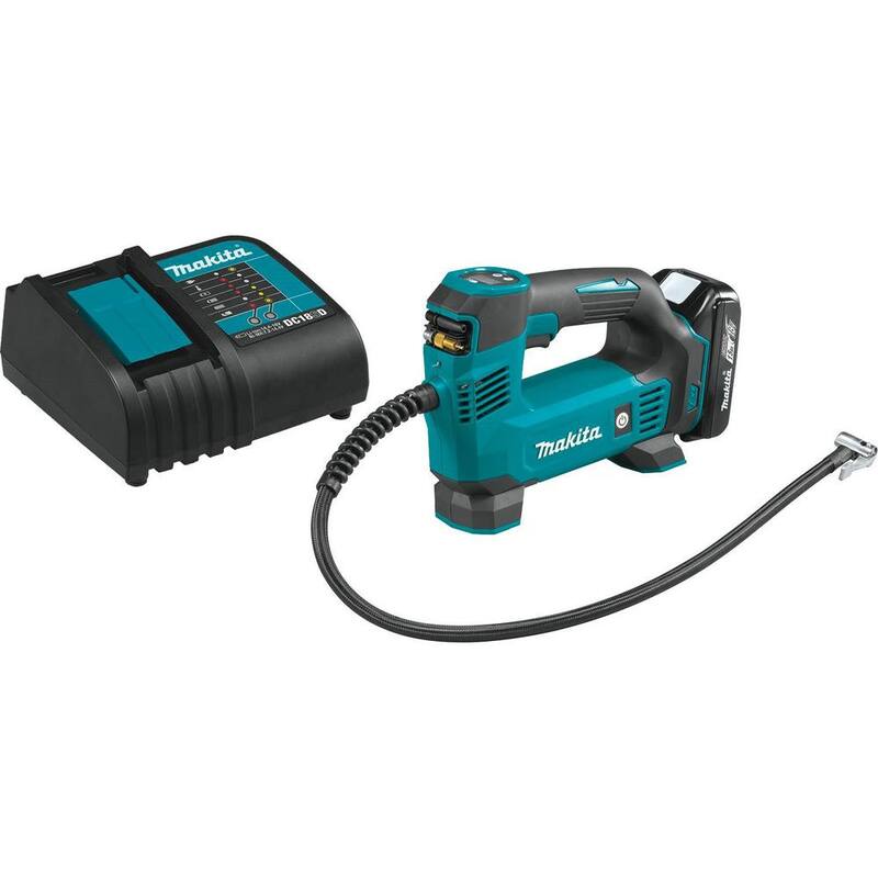 Makita 18V LXT Lithium-Ion Cordless Electric Portable Inflator Kit (1.5Ah) - DMP180SYX