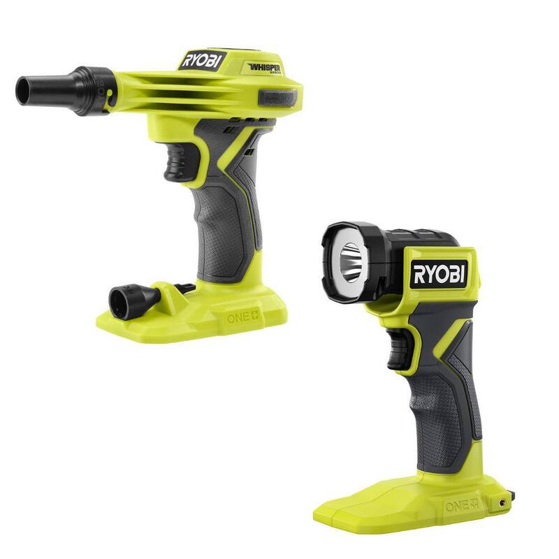 RYOBI ONE+ 18V Cordless High Volume Inflator with Cordless LED Light (Tools Only) - PCL016B​​-PCL660B