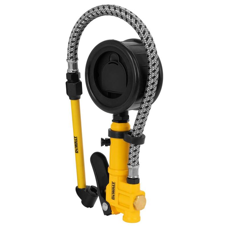 DEWALT 2.5 in. Digital Inflator with 15 in. Steel Braided Hose - DXCM024-0438