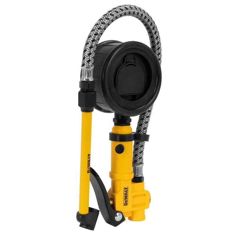 DEWALT 2.5 in. Digital Inflator with 15 in. Steel Braided Hose - DXCM024-0438