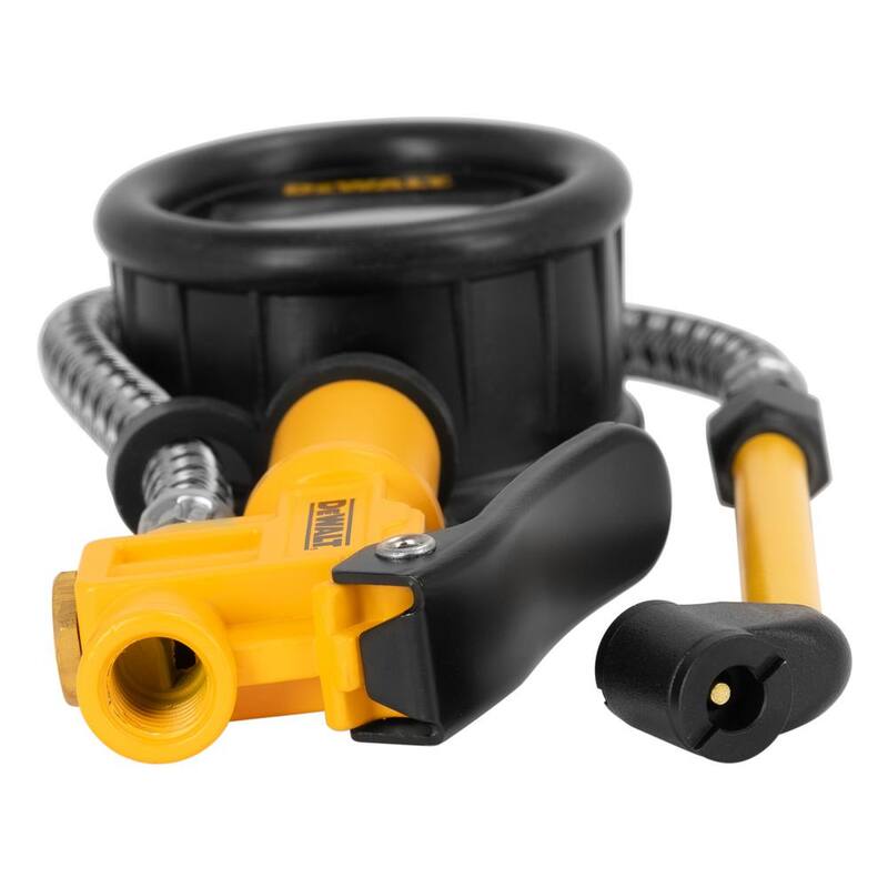 DEWALT 2.5 in. Digital Inflator with 15 in. Steel Braided Hose - DXCM024-0438