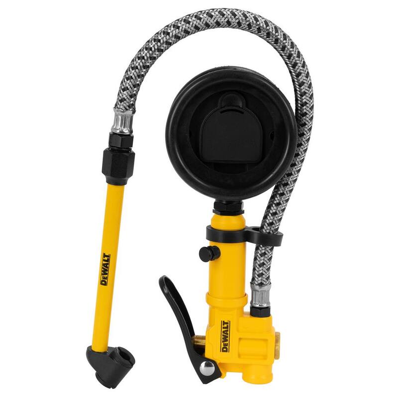 DEWALT 2.5 in. Digital Inflator with 15 in. Steel Braided Hose - DXCM024-0438