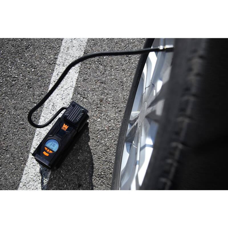 WEN 12-Volt 100 PSI 1.25 CFM Portable Air Compressor and Tire Inflator with Carrying Case - AA2230
