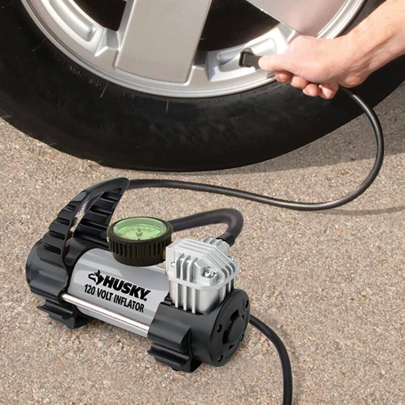 Husky 120-Volt Corded Electric Inflator - HY120