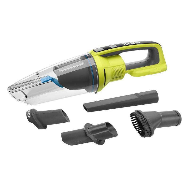 RYOBI ONE+ 18V Cordless High Volume Inflator with Wet/Dry Hand Vacuum (Tools Only) - PCL016B​-PCL702B