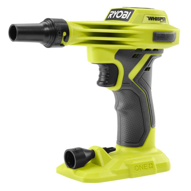 RYOBI ONE+ 18V Cordless High Volume Inflator with Wet/Dry Hand Vacuum (Tools Only) - PCL016B​-PCL702B