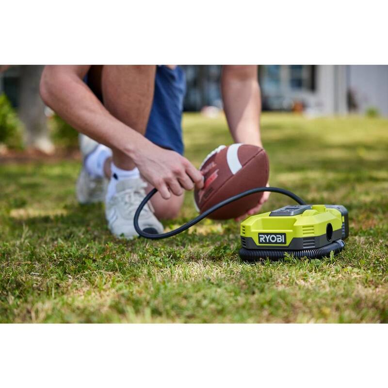 RYOBI ONE+ 18V Cordless Dual Function Inflator/Deflator with Lithium-Ion 1.5 Ah Battery - PCL031B-PBP002