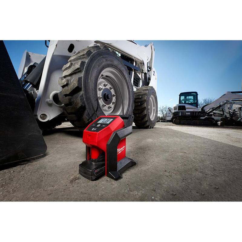 Milwaukee M12 12-Volt Electric Portable Inflator (Tool-Only) and M12 12V 1/4 in. Hex Screwdriver Kit with 2 1.5Ah Batteries - 2475-20–2401-22
