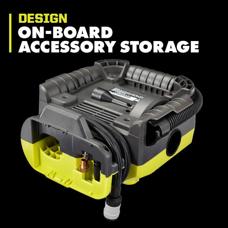 RYOBI ONE+ 18V Cordless Dual Function Inflator/Deflator with ONE+ 18V Lithium-Ion 4.0 Ah Battery (2-Pack) - PCL031B-PBP2005