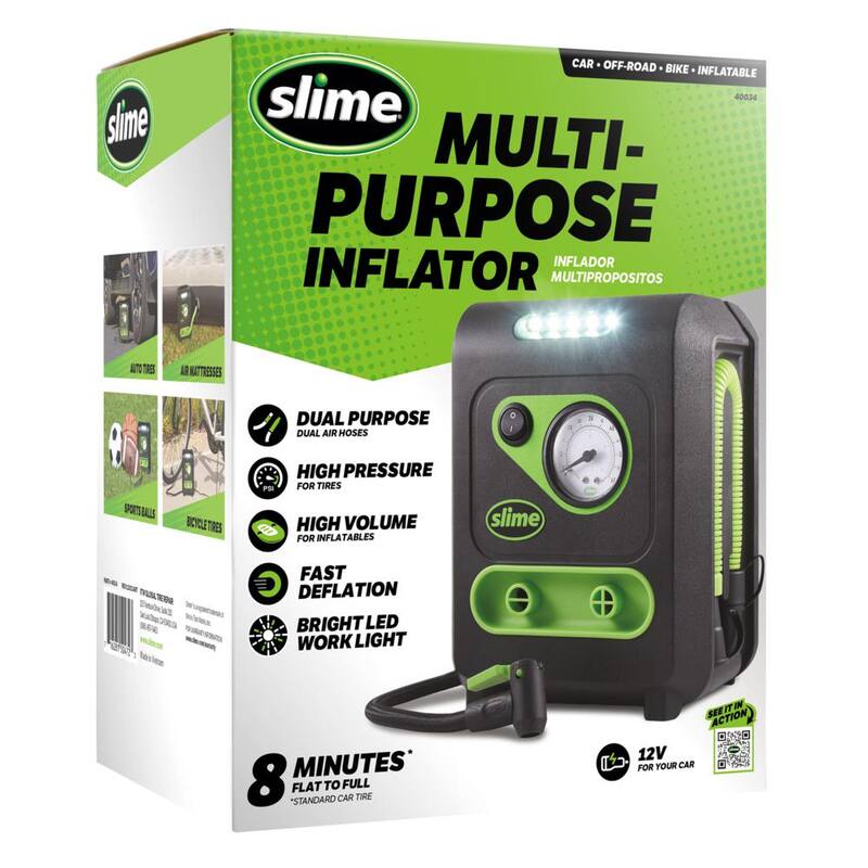 Slime Deluxe All-Purpose Tire Inflator - 40034