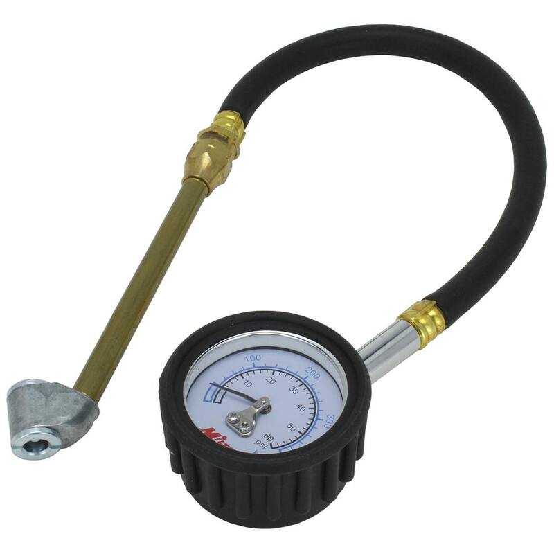 Milton 12 in. Hose with Dual Head Air Chuck Dial Gauge - S-935