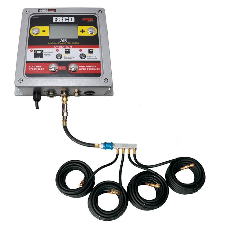 ESCO Automatic Multiple Tire Inflator Aluminum Wall Mounted with Digital/LCD Gauge - 10965-K