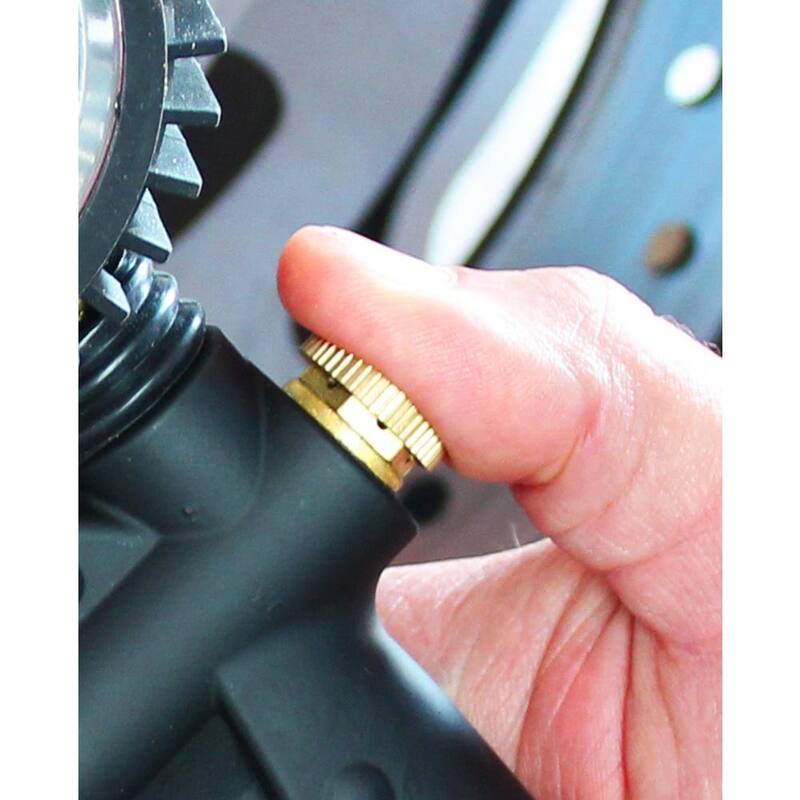 Milton Industries, Inc. Pro Analog Pistol Grip Inflator Gauge with Ball Foot Chuck and 15 in. Hose - S-575A