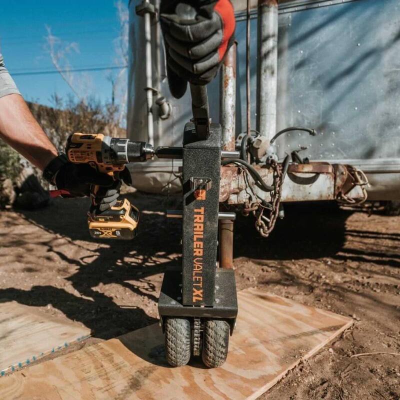 Trailer Valet 10000 lbs. Capacity Hand or Drill Powered Trailer Dolly with 2-5/16 in. Ball and Integrated Braking System - TVXL25