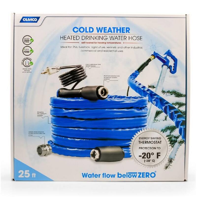 Camco 25 ft. Taste Pure Heated RV Drinking Hose - 22911