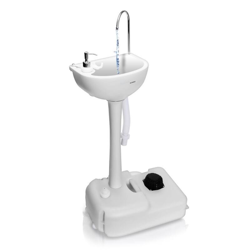 SereneLife 5 plus Gal. Capacity Portable Hand-Wash Sink / Faucet Station - SLCASN18
