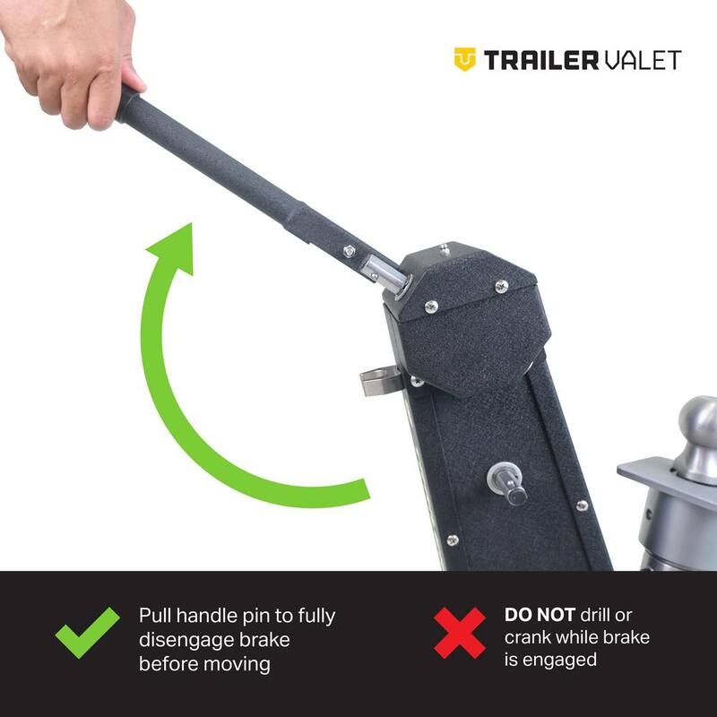 Trailer Valet MV Pro Drill-Powered Mover with 2 inch and 2 5/16 inch Ball Trailer Dolly 12,000 LB Capacity - TVMVPRO
