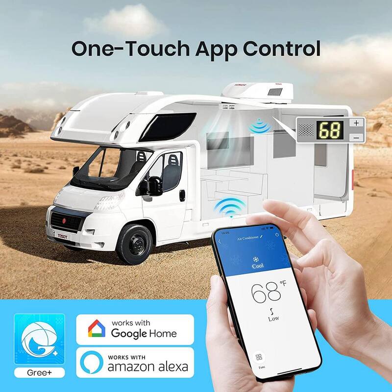 Tosot GO COOL 15000 BTU RV Air Conditioner, Non-Ducted Camper Rooftop AC Unit with Heat Pump, EER 8.5, WiFi and Remote Control - ‎GRH15DC-A6NNA1A