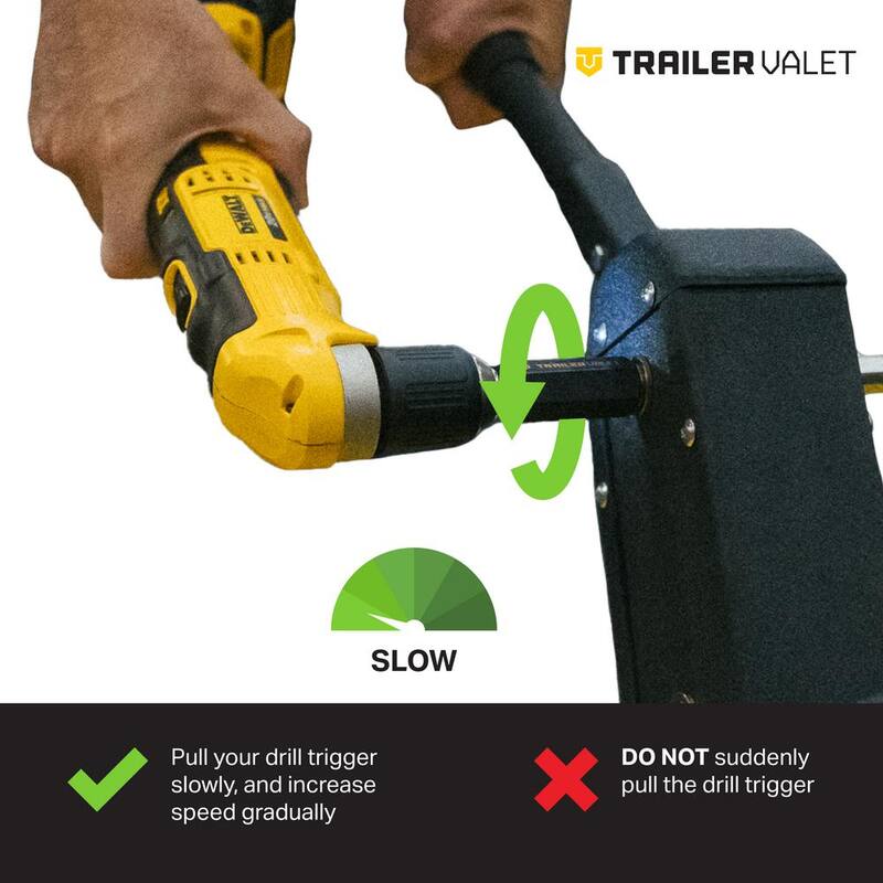Trailer Valet XL 8000 lbs. Capacity Trailer Mover with 8in X 8in side mount bracket for side trailer mounting - TVMVR8