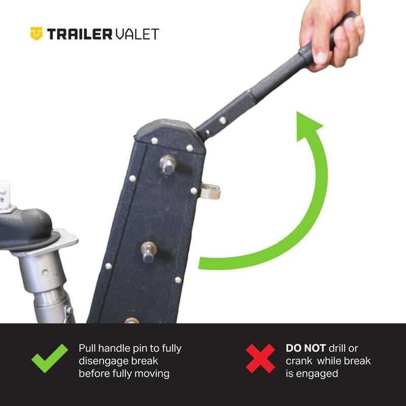 Trailer Valet XL 8000 lbs. Capacity Trailer Mover with 8in X 8in side mount bracket for side trailer mounting - TVMVR8
