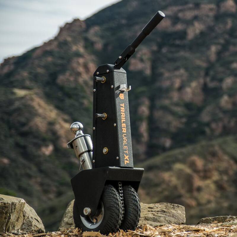 Trailer Valet 10000 lbs. Capacity Hand or Drill Powered Trailer Dolly with 2 in. Ball and Integrated Braking System - TVXL20