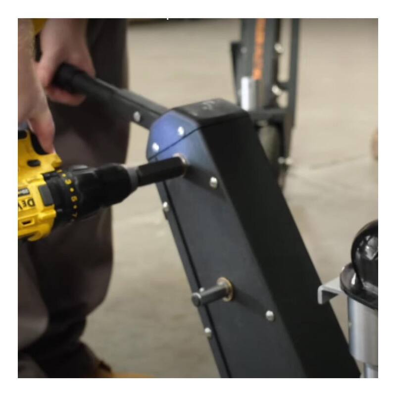 Trailer Valet 10000 lbs. Capacity Hand or Drill Powered Trailer Dolly with 2 in. Ball and Integrated Braking System - TVXL20