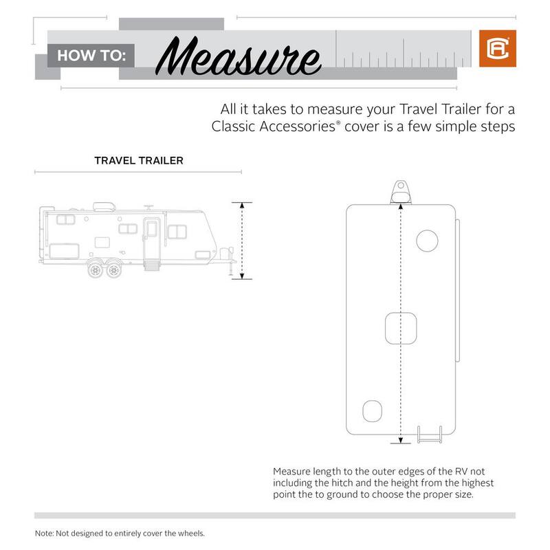 Classic Accessories PolyPro III 30 to 33 ft. Travel Trailer Cover - 73663