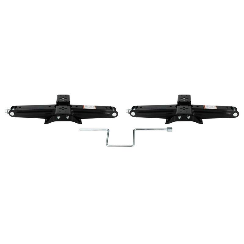 Quick Products RV Stabilizing and Leveling Scissor Jack, 5,000 lbs. Max, 24 in. - Pair - QP-RVJ-S24