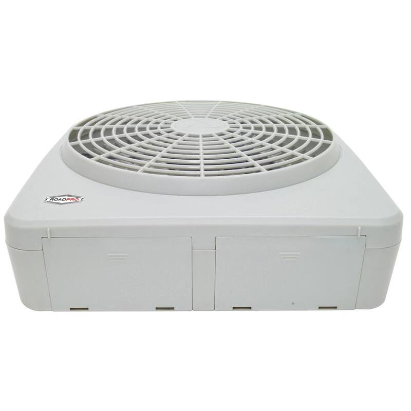 RoadPro 10-Portable Fan with Dual Power Options of 12-Volt or D Cell Batteries - RP8000
