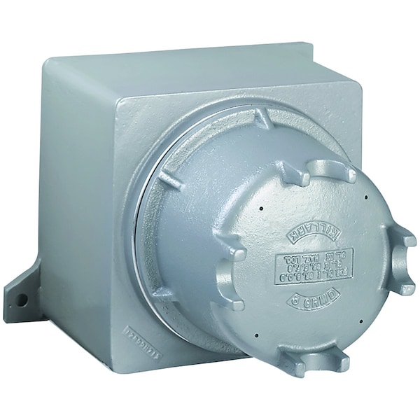 Killark Aluminum Electrical Enclosures, 9-1/2 in H, 20.31 in D, 10-1/2 in W, NEMA 4, Threaded Dome - 8GRHC