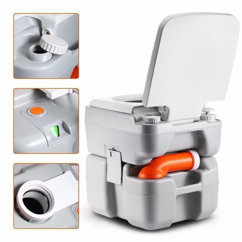 SereneLife 5.3 Gal. Portable Outdoor and Travel Toilet - SLCATL320