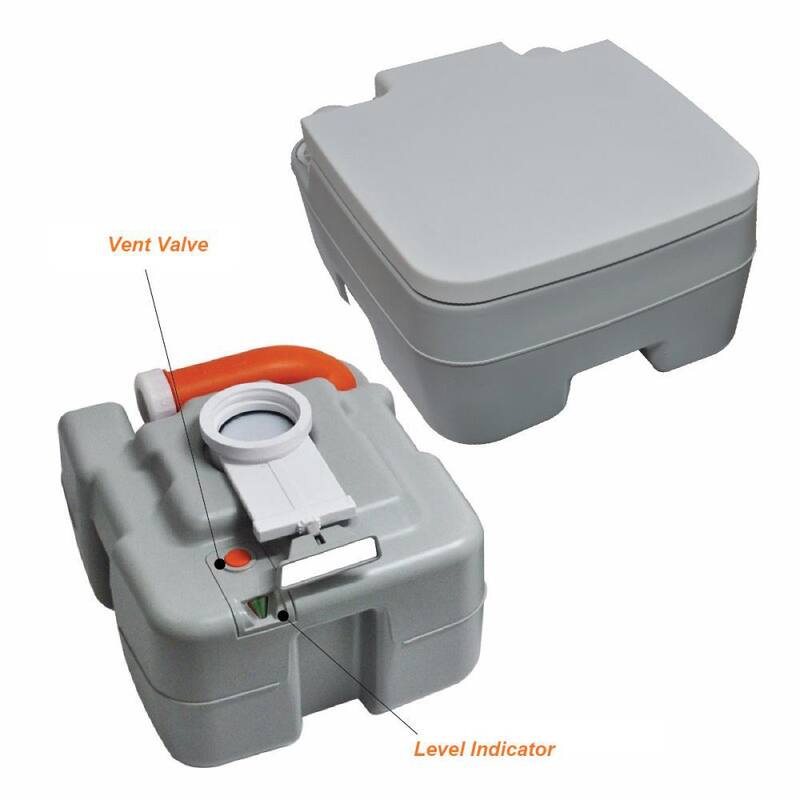 SereneLife 5.3 Gal. Portable Outdoor and Travel Toilet - SLCATL320