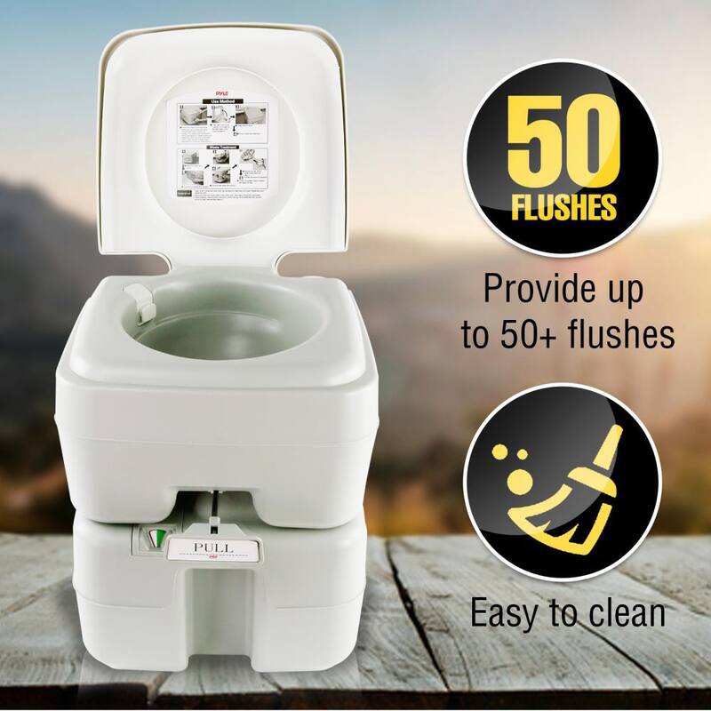 SereneLife 5.3 Gal. Portable Outdoor and Travel Toilet - SLCATL320