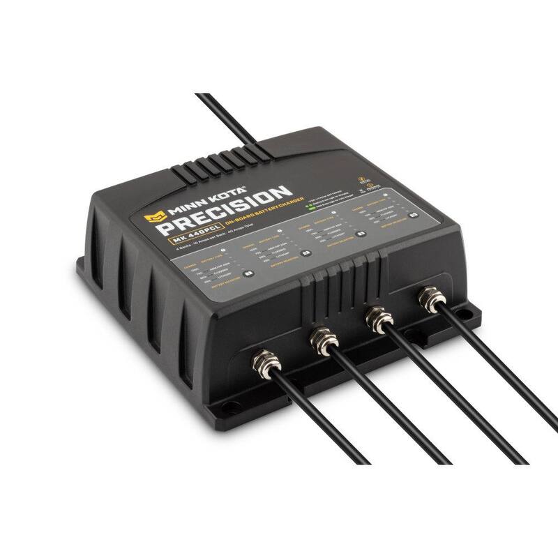MINN KOTA MK-440PCL On-Board Precision Battery Charger - 4 Bank, 10 Amp - 1834401