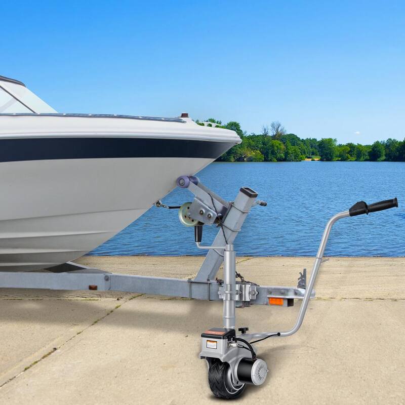 VEVOR Electric Trailer Dolly 5000 lbs. Towing Capacity Trailer Jockey Wheel 350W 12V with 22 ft./min Moving Speed - YXDDQYCYSB500477AV0