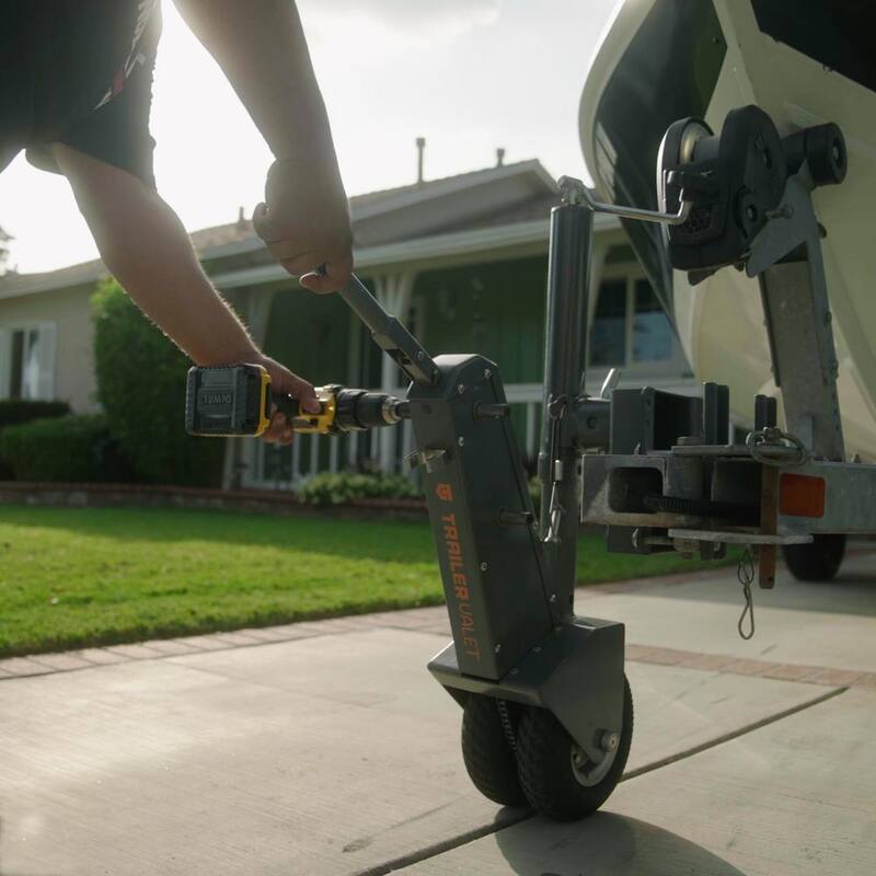 Trailer Valet Tongue Jack Dolly with Crank Assist, 500 lb. Tongue / 5,000 lb. Trailer Rated - TV5X