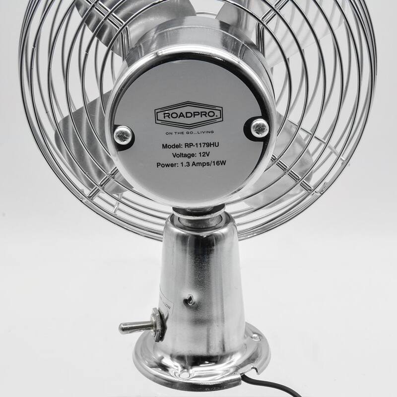 RoadPro 12-Volt Heavy-Duty Metal Fan - RP-1179