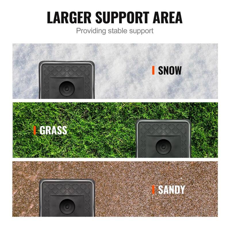 VEVOR Trailer Jack Block 6000 lbs. Capacity per Block High-quality Polypropylene RV Camper Stabilizer Blocks 4-Pack - FXKSJT8YC000FS7GXV0